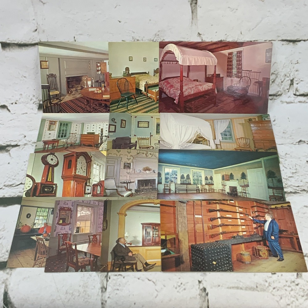 Vintage Postcard Lot Of 9 Sturbridge‎ Village Massachusetts